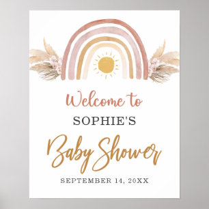 Poster Um pequeno sinal de boas-vindas do Sunshine Boho R