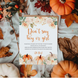 Poster Um Pequeno Sinal De Jogo De Chá de fraldas