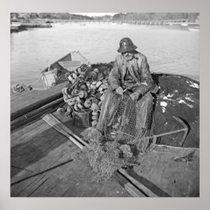Póster Um pescador de Ann do cabo, Gloucester 1905