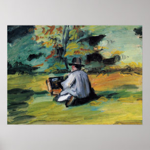 Poster Um Pintor no Trabalho - Paul Cezanne - c1874