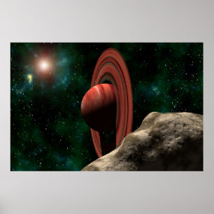 Poster Um planeta como Saturno