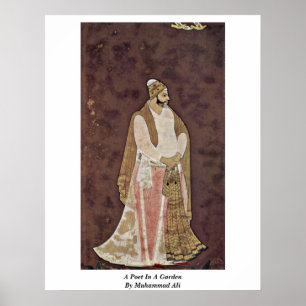 Póster Um Poeta Em Um Jardim Por Muhammad Ali