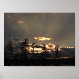 Poster Um por do sol celestial