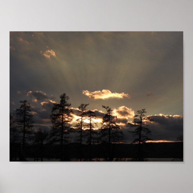 Poster Um por do sol celestial (Frente)