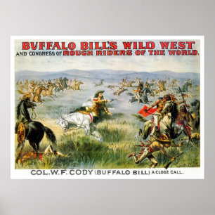 Póster Um por uma unha negra - Buffalo Bill