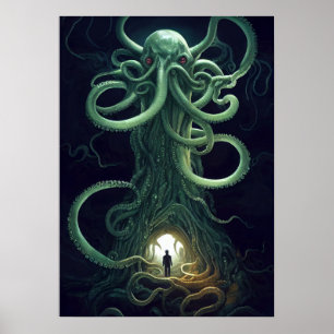 Poster Um Portal de Horror Cósmico Cthulhu