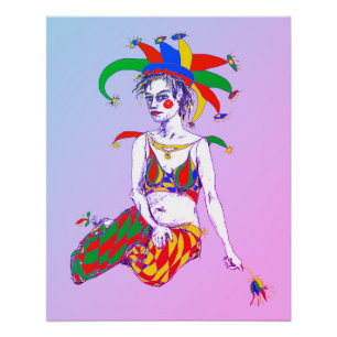 Póster Um Poster de Jester