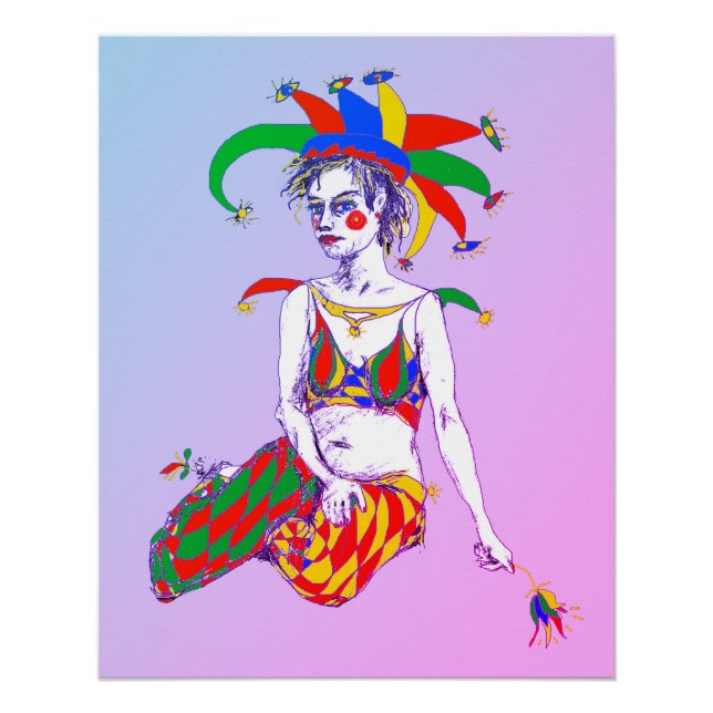 Póster Um Poster de Jester (Frente)