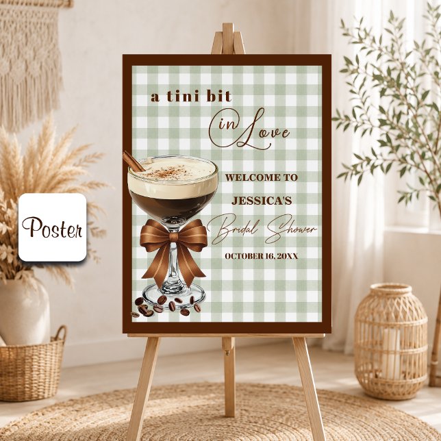 Poster Um Pouco Apaixonada Espresso Martini Chá de Noiva (Criador carregado)