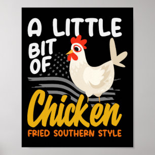 Poster Um Pouco de Frango Frito ao Estilo Sulista Contage