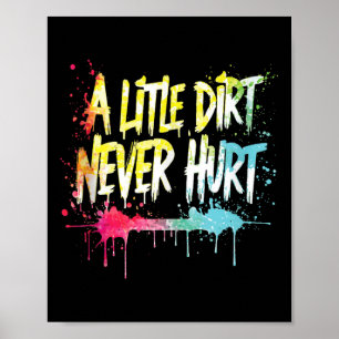 Poster Um Pouco de Sujeira Nunca Fez Mal V1 Mudder Trail