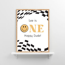 Poster Um primeiro aniversario Feliz de Boas-vindas