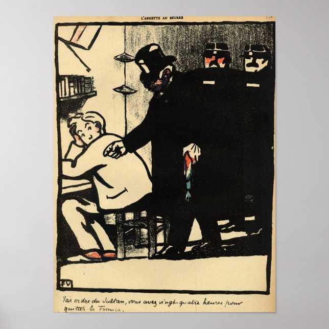 Póster Um prisioneiro é exilado de Crimes e (Frente)