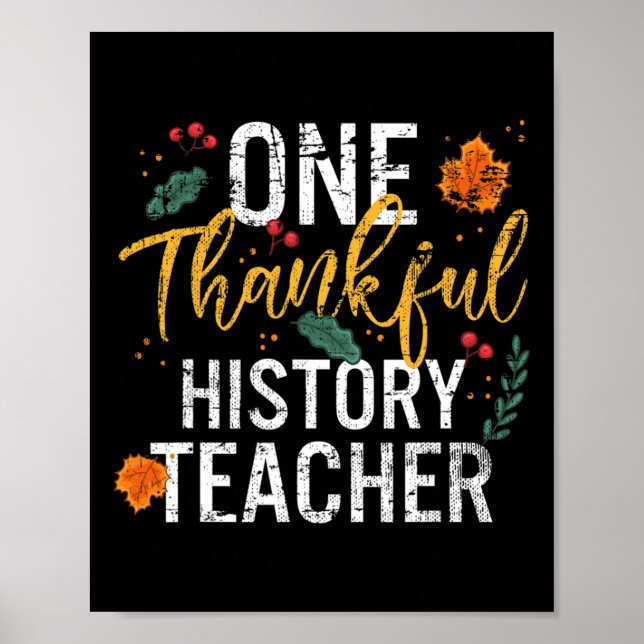 Poster Um Professor de História Agradável Fall Fall Graça (Frente)