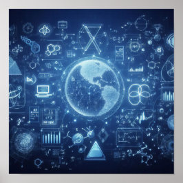 Poster Um projeto digital iluminado