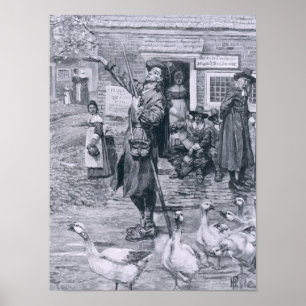 Póster Um quacre Exhorter em Nova Inglaterra