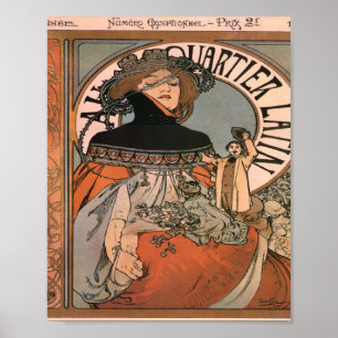 Poster Um quartil latin Alphonse Mucha