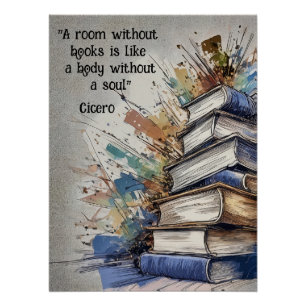 Póster Um quarto sem livros