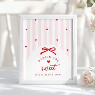 Poster Um Queridinho Bebês são doces coquete Arco