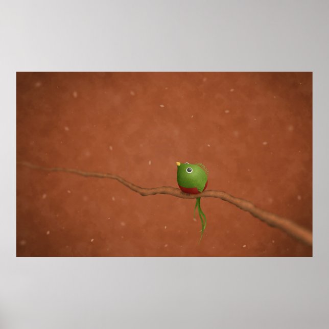 Poster Um Quetzal Pequeno (Frente)