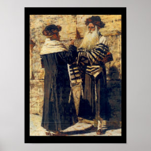 Póster Um Rebbe no Kotel por Vereshchagin - cerca dos