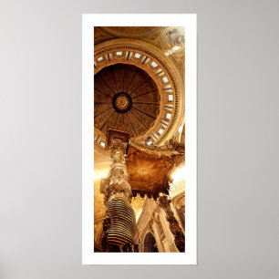 Poster "Um relance a basílica do St Peter na porta"