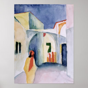 Póster Um relance abaixo de um beco