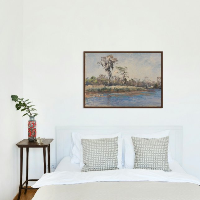 Póster Um riacho em Wilmington NC Glossy Poster (Criador carregado)