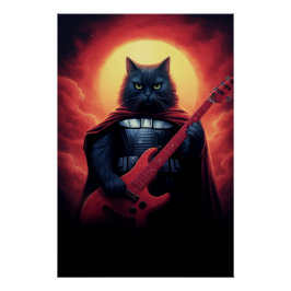 Póster Um riff que agita o Cosmos | Senhor Gato Galáctico