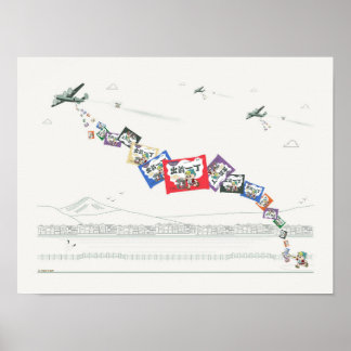 Poster Um roodle B52 americano cai
