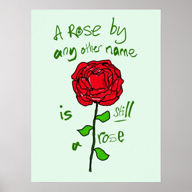 Poster Um Rosa por qualquer outro nome ainda é um Rosa (Frente)