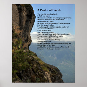 Poster Um Salmo de Davi Cartaz Personalizado