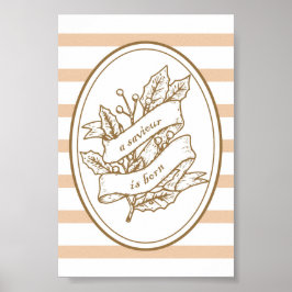 Poster Um Salvador Nasce Faixa de Natal Holly Neutra