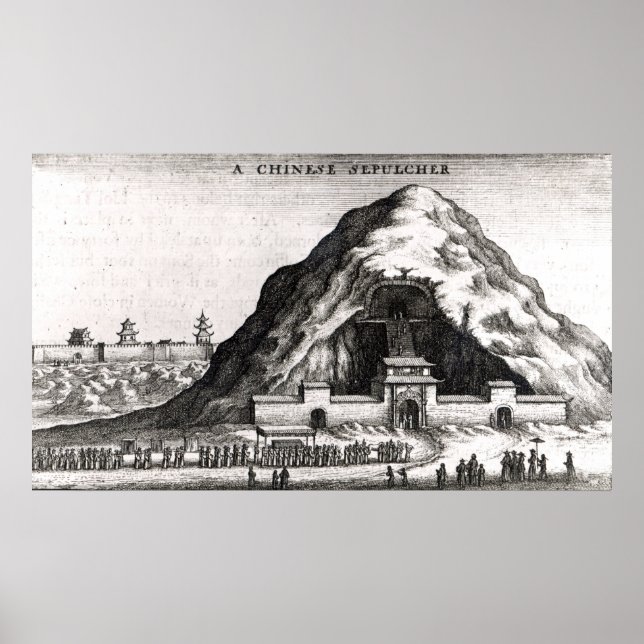 Póster Um Sepulcher Chinês, 1669 (Frente)