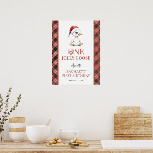 Poster Um sinal de boas-vindas de aniversário moderno de