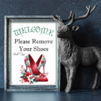 Um Sinal de Natal para Remover Sapatos