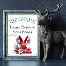 Um Sinal de Natal para Remover Sapatos