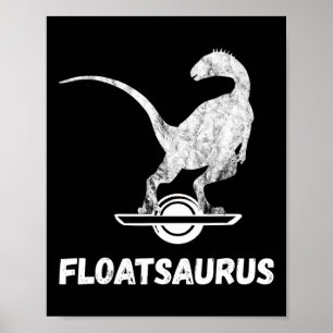 Poster Um Skate Elétrico Retro One Wheel Float Brachios