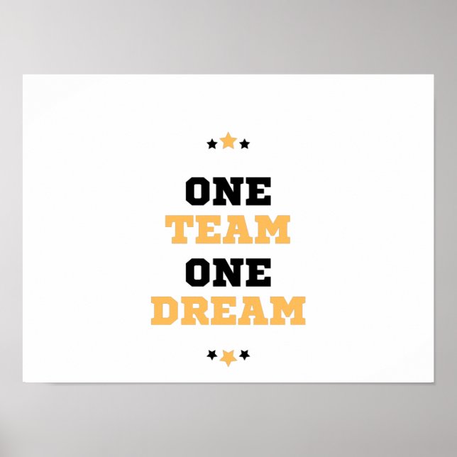 Poster Um sonho de equipe um (Frente)