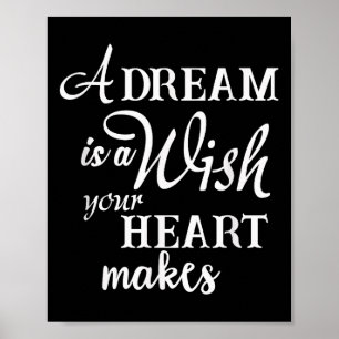Poster Um Sonho É Um Desejo Que Seu Coração Faz Uma Quest