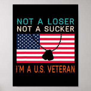 Poster Um Sucker Perdido Sou Um Veterano Americano Biden 