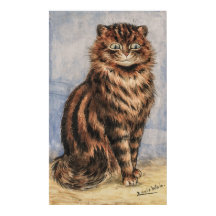 Um Tabby Alerta por Louis William Wain