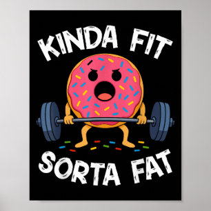 Poster Um Tanto em Forma Meio Gordo - Levantamento de Pes