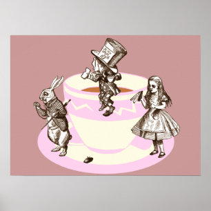 Poster Um tea party louco