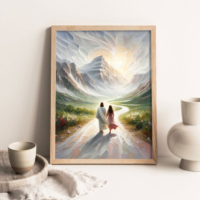 Poster Um Teste de Fé, Arte Cristã Moderna, Jesus Cristo (Criador carregado)