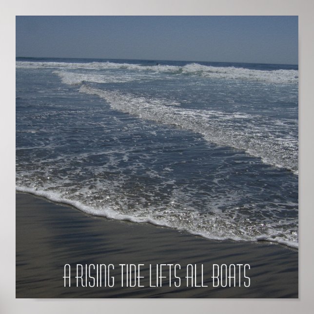 PÓSTER UM TIDE DE ASCENSÃO LEVANTA TODAS AS EMBARCAÇÕES (Frente)