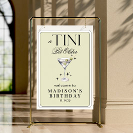 Poster Um Tini Bit Velho Martini Olive Birthday