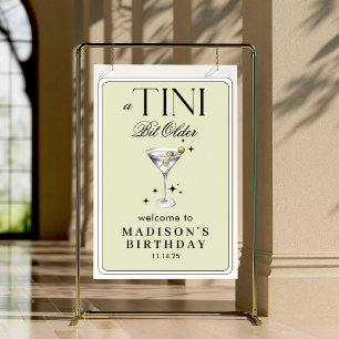 Poster Um Tini Bit Velho Martini Olive Birthday