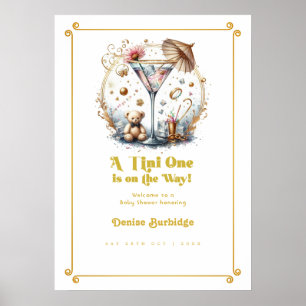 Poster Um Tini está a caminho Chá de Bebê Boas-vindas