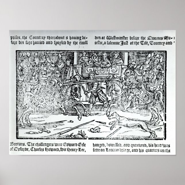 Poster Um Torneio de Jousting (Frente)